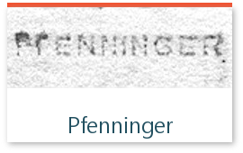 signature de l'expert Pfenninger sur les timbres de collection