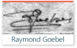 signature de l'expert Goebel sur les timbres de collection